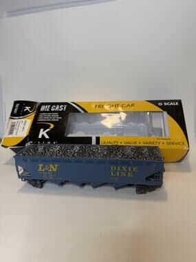 Title: K-Line K623-1671 L&N Dixie Line O Scale Die-Cast Coal Hopper MILW 115392